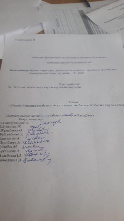 Қамқоршылық кеңес хаттамасы